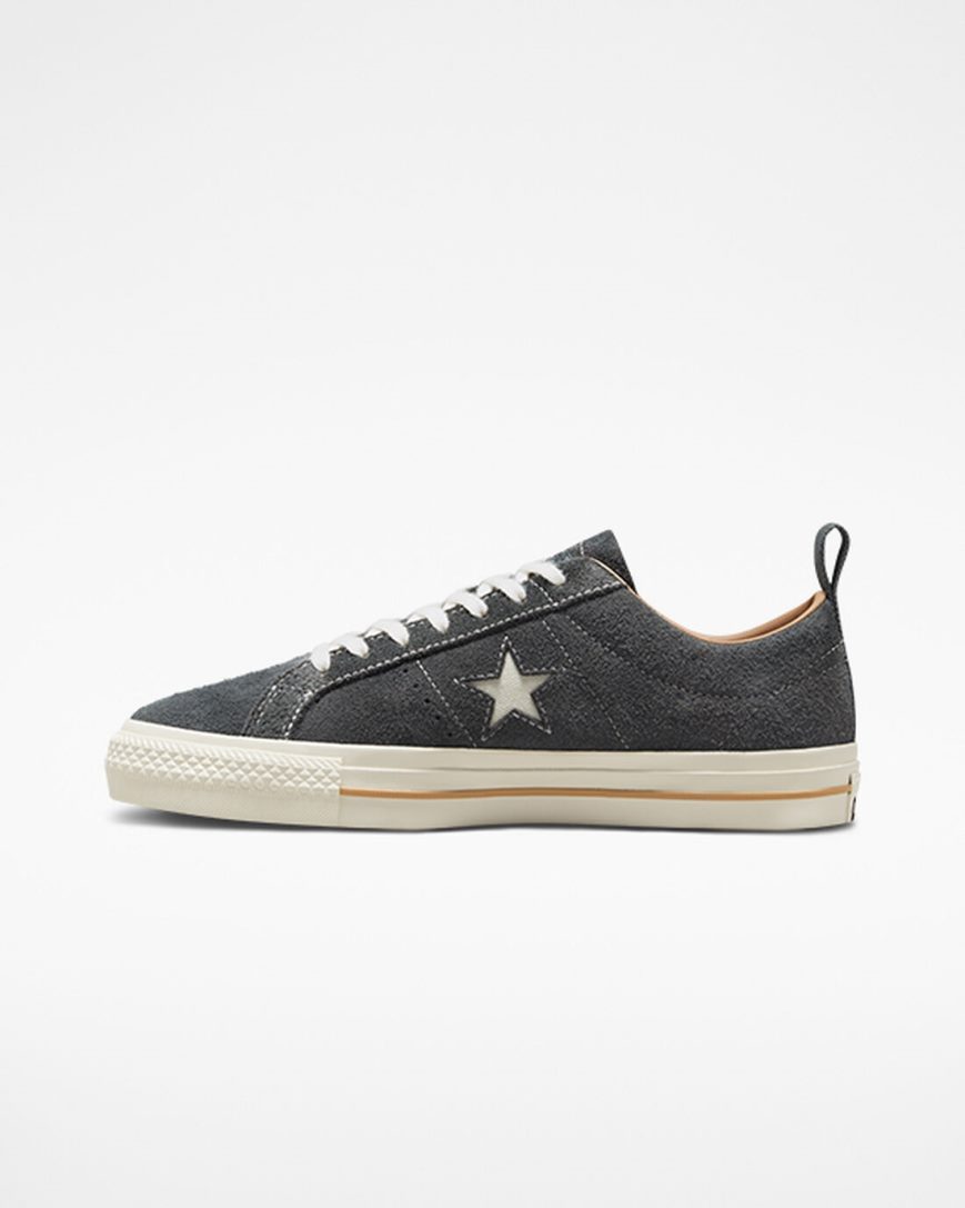 Zapatillas Skate Converse One Star Pro Vintage Suede Mujer Gris Marrones | PE 072W4L